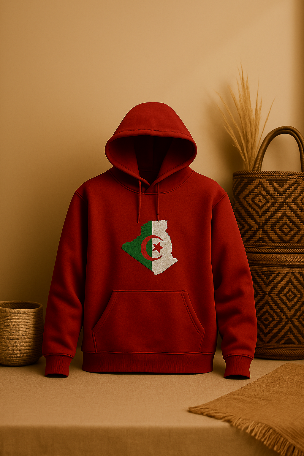 Sweat brodé Algérie - unisexe, coton bio